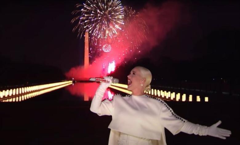 Katy Perry Fireworks Joe Biden