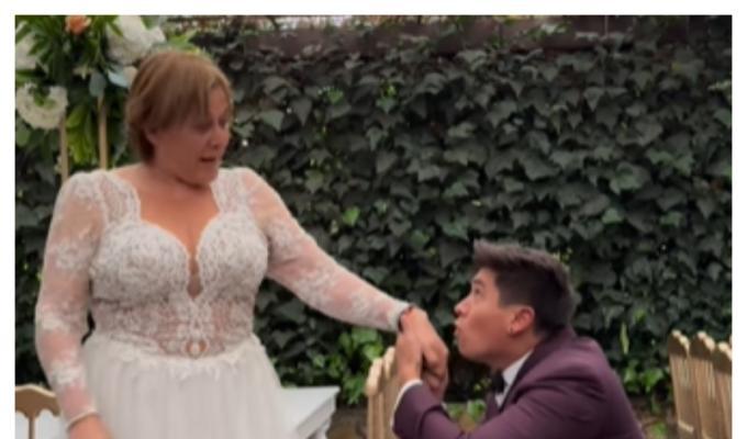 Alina Lozano y Jim Velásquez se casaron, ¿cobraron por la entrada?