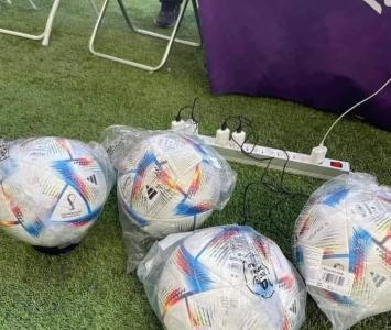 Balones cargando en el Mundial de Qatar