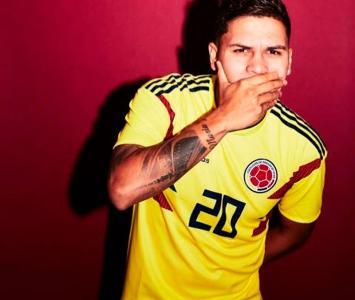 Juan Fernando Quintero con la camiseta de la Selección Colombia