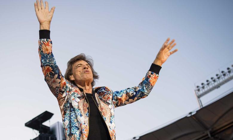 Mick Jagger en un concierto de The Rolling Stones en el Mercedes Benz-Arena
