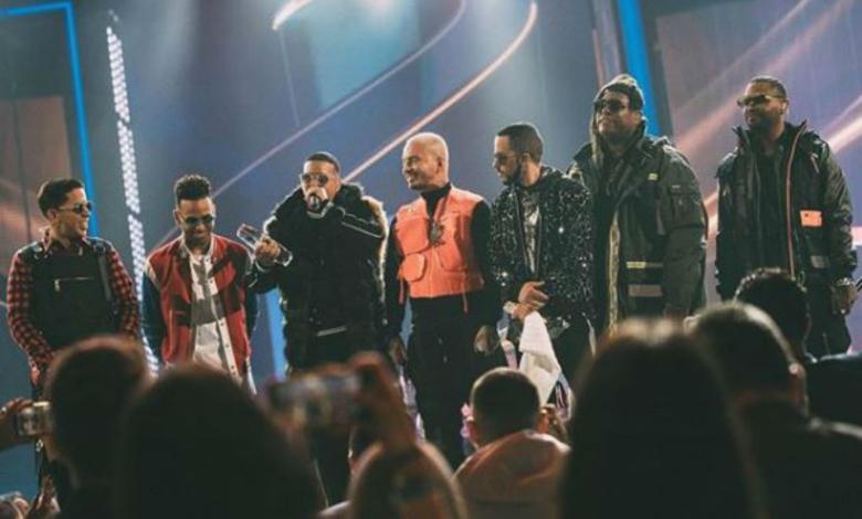 Daddy Yankee y J Balvin en Premios Lo Nuestro