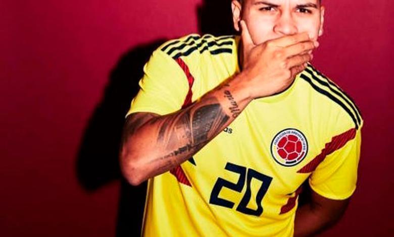 Juan Fernando Quintero con la camiseta de la Selección Colombia
