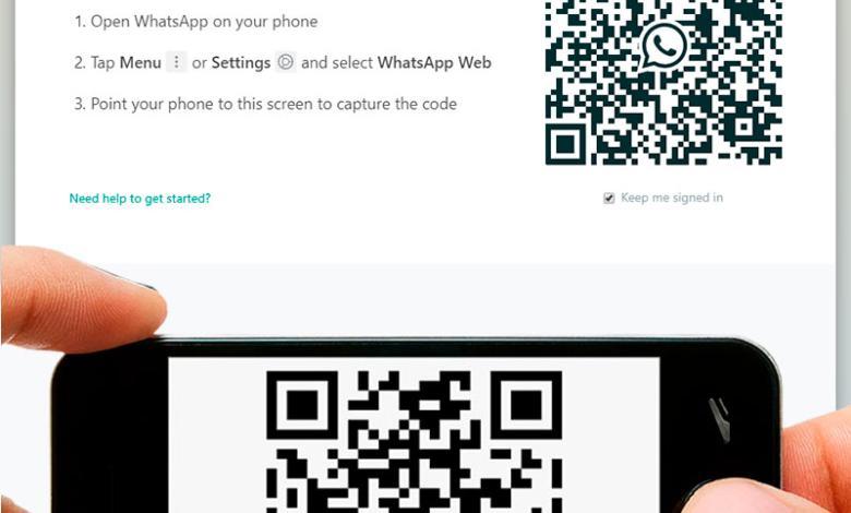 WhatsApp web y scaner de código QR