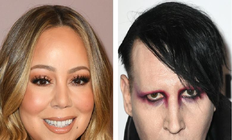Marilyn Manson y Mariah Carey 