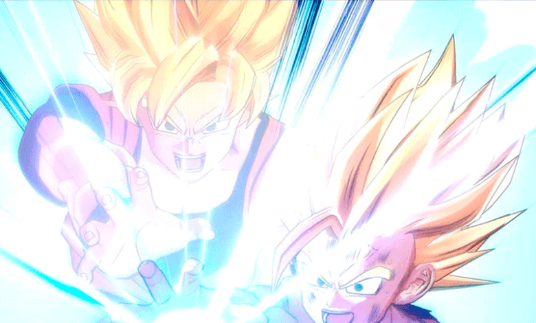 Goku y Gohan en Dragon Ball Kakarot