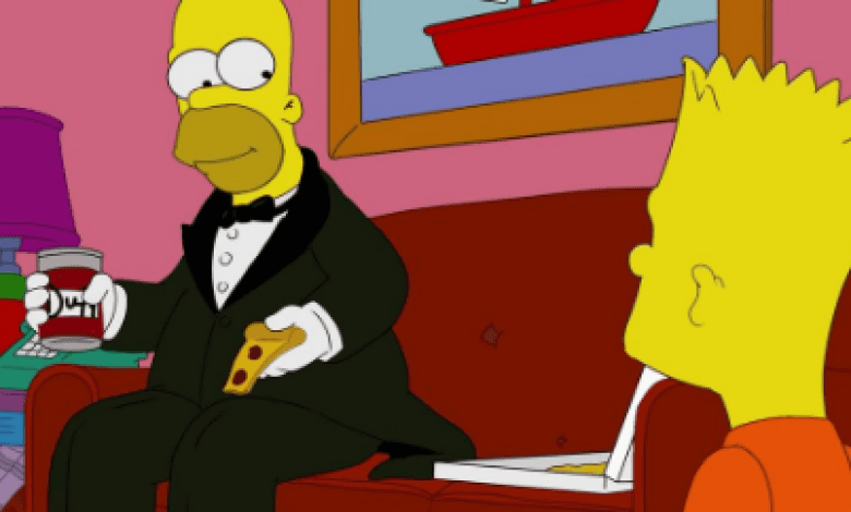 Homero Simpson elegante 