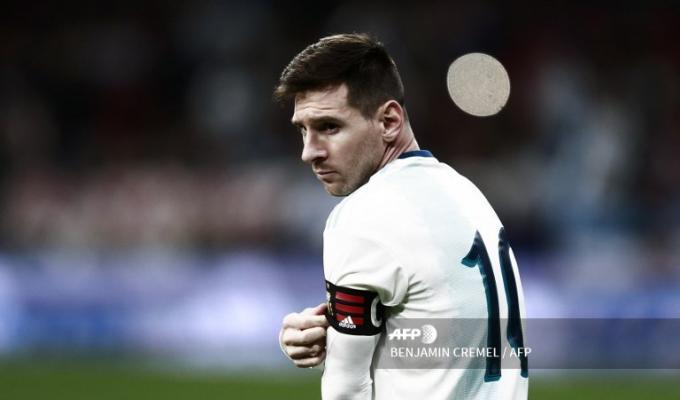 Lionel Messi, capitán de Argentina en el partido frente a Venezuela. 