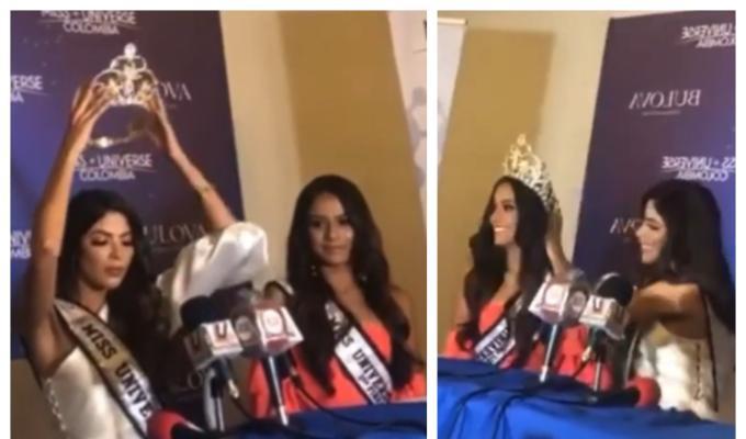Laura Olascuaga pone la corona a Jenifer Pulgarín, Miss Norte de Santander 