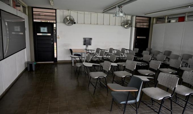 Salón de clases en la universidad del Valle