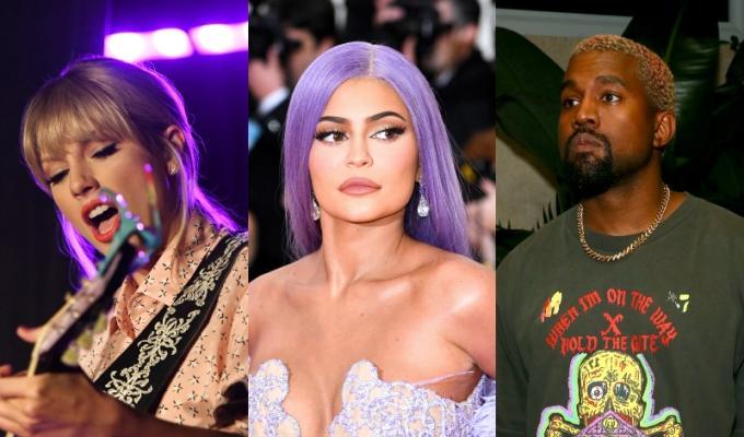 Taylor Swift, Kylie Jenner y Kanye West celebridades con ingresos millonarios