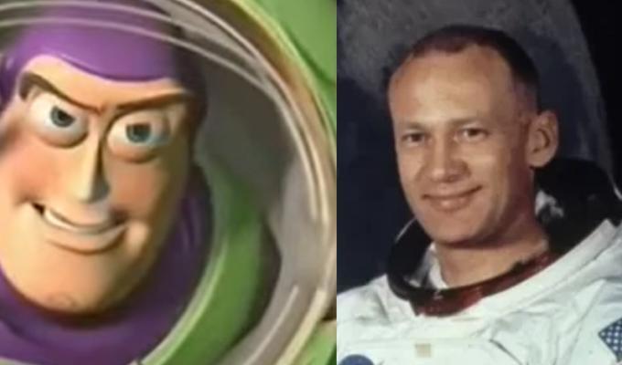 Buzz Lightyear  y Buzz Aldrin
