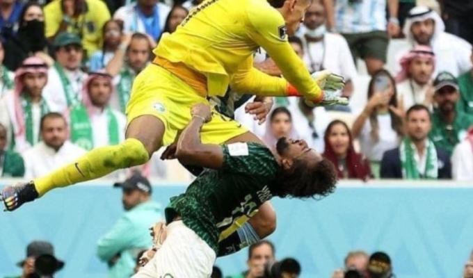 Fractura en la cara a jugador de Arabia Saudita en el Mundial Qatar 2022