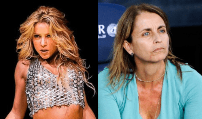  Shakira y la mamá de Piqué