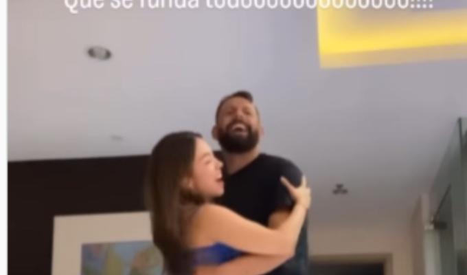 Matías Mier y su nueva novia bailando