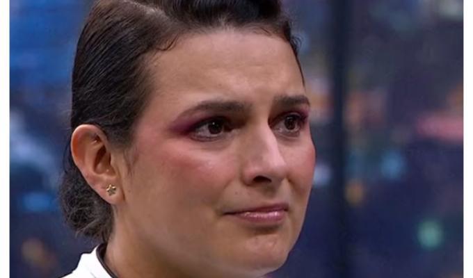 Natalia Sanint llora en MasterChef en reto de eliminación