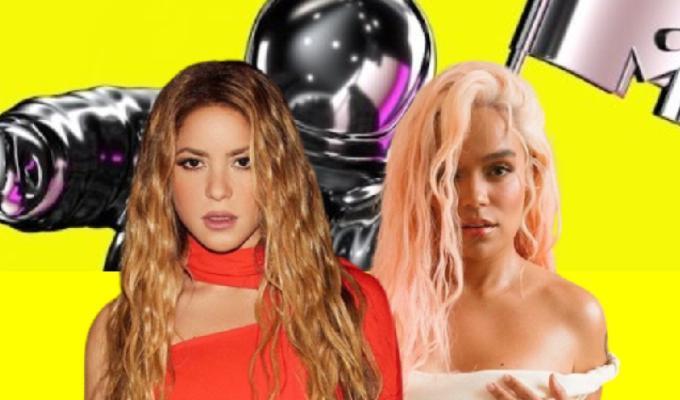 Shakira y Karol G llegan a los premios MTV VMA’s 2023 