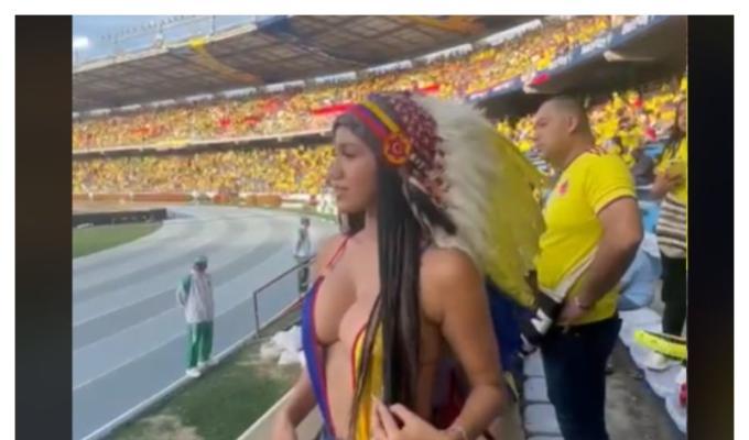 Wendy Sánchez hincha partido de Colombia: fotos sensuales