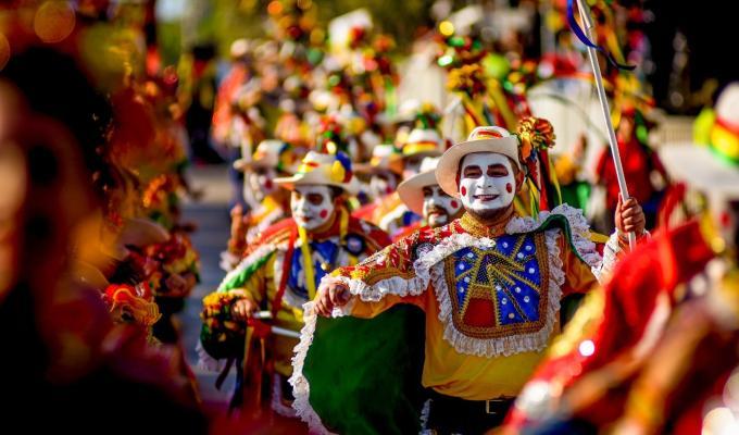 Hombres en el Carnaval de Barranquilla 