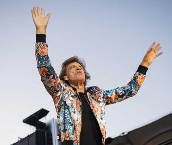 Mick Jagger en un concierto de The Rolling Stones en el Mercedes Benz-Arena