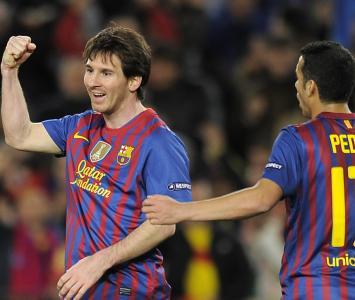 Messi marcó cinco goles en Champions ante el Leverkusen