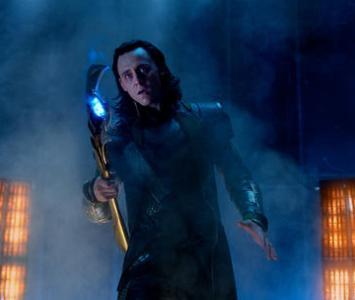 Tom Hiddleston como Loki en 'Avengers'