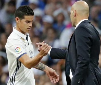 James Rodríguez y Zidane en el Real Madrid 