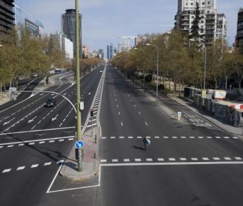 Las calles de Madrid lucen desocupadas