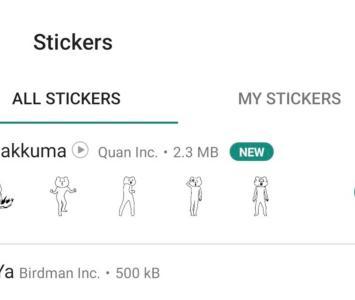 Stickers nuevos de WhatsApp