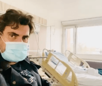 Rafael Taibo sale del hospital