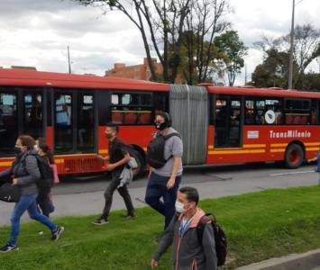 Problemas de movilidad en Bogotá por protestas del 23 de junio