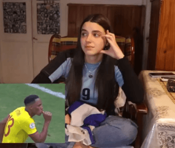 Youtuber uruguaya explotó por celebración de Yerry Mina 