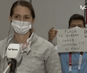 Juegos Olímpicos Tokio 2020: propuesta de matrimonio a la esgrimista Belén Pérez