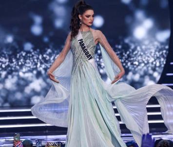 Miss Paraguay desfila en traje de gala en Miss Universo 2021
