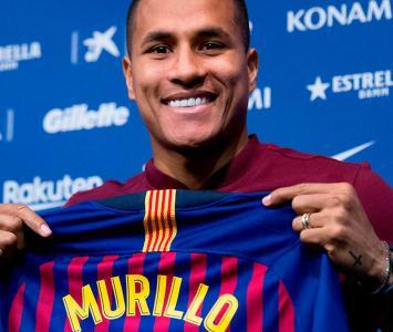 Jeison Murillo con la camiseta del Barcelona