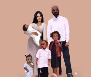 La familia West Kardashian 