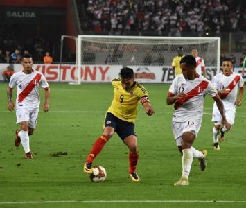 Radamel Falcao con la Selección Colombia ante Perú