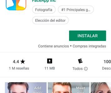 Faceapp en Google Play