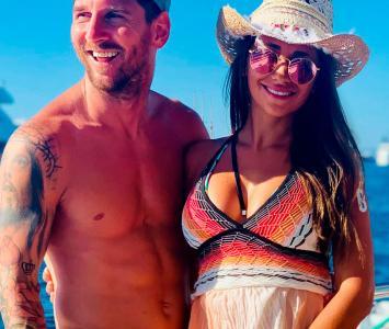 Messi y Antonella Roccuzzo en Ibiza
