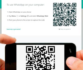 WhatsApp web y scaner de código QR