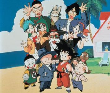Los personajes de Dragon Ball reunidos en la isla del maestro Roshi