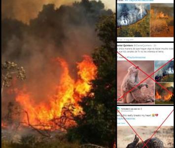 Fotos falsas sobre incendio en la Amazonía