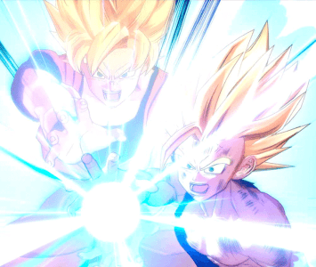 Goku y Gohan en Dragon Ball Kakarot