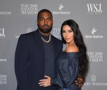 Kanye West y Kim Kardashian 