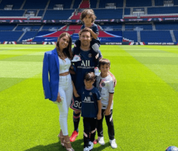 Lionel Messi y su familia 