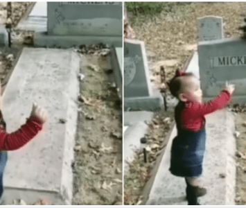 Video de niña en cementerio 