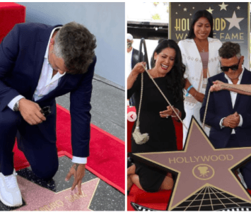 Alejandro Sanz estrena su estrella en el Paseo de la Fama en Hollywood 