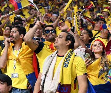 Hinchas de Ecuador en Mundial Qatar 2022