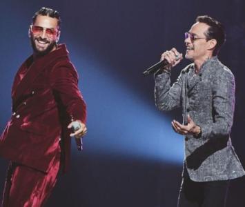 Maluma y Marc Anthony en Premios Lo Nuestro