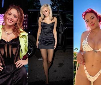 fotos de Shakira, Miley Cyrus y Karol g 